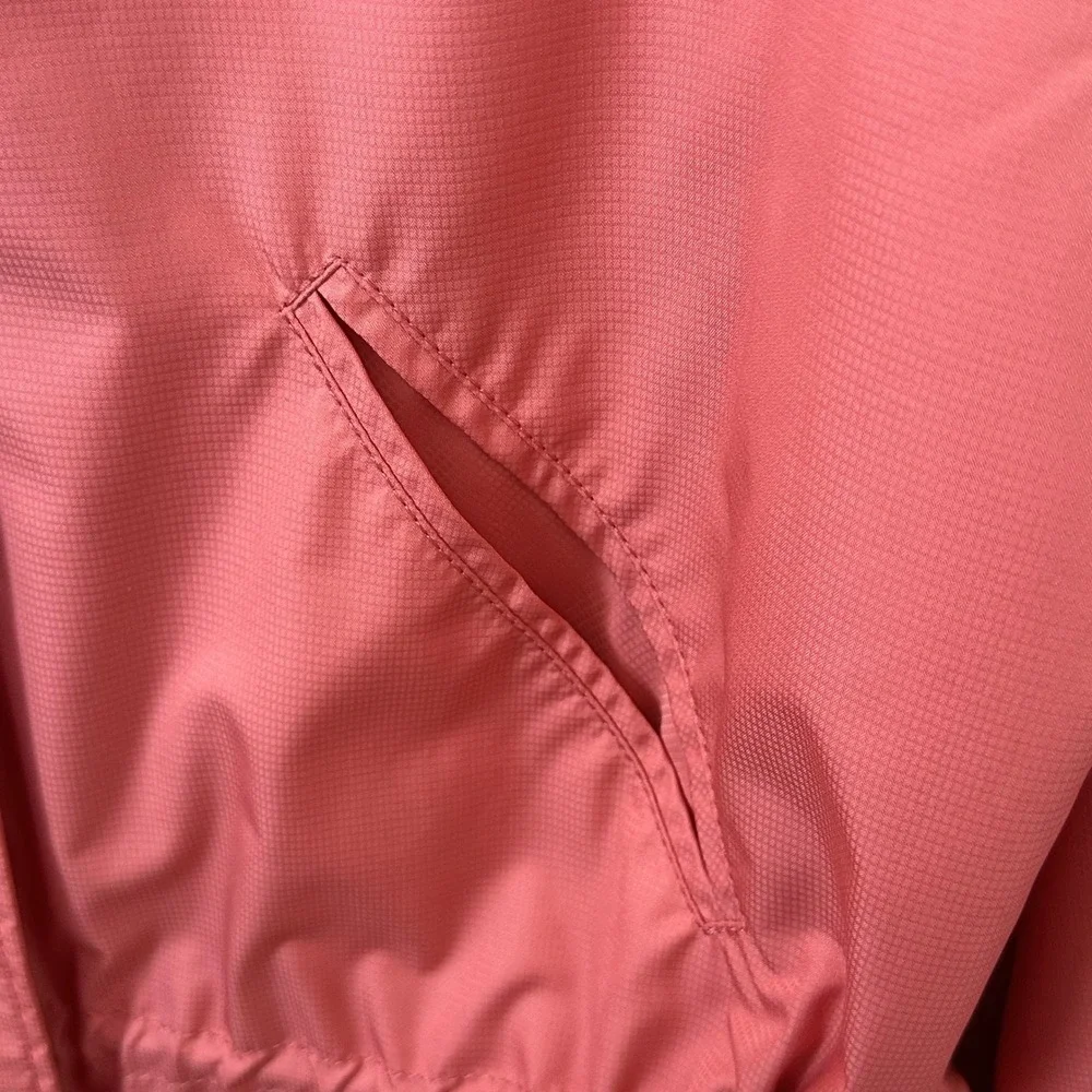 Armani Collezioni Pink Salmon Windbreaker Lightweight Jacket Sz 10 City Gorpcore